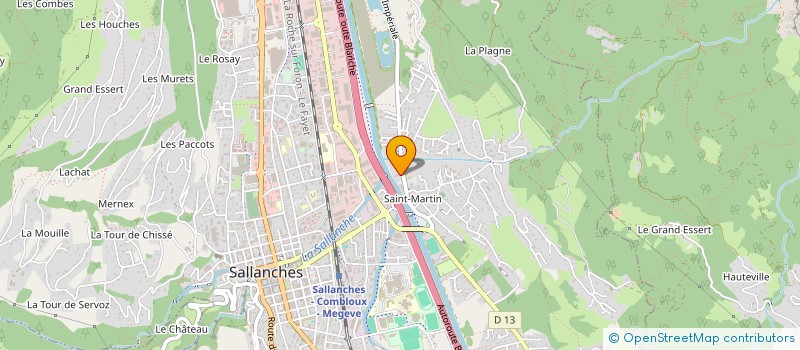 localisation de l'entreprise LA CLE ALPINE  SALLANCHES