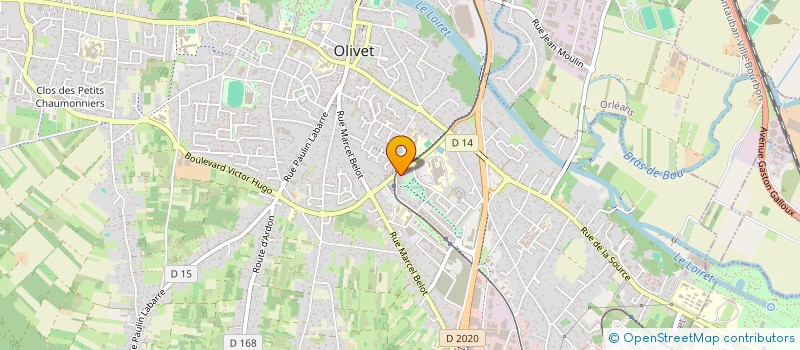 localisation de l'entreprise LA CLE D'OR à OLIVET