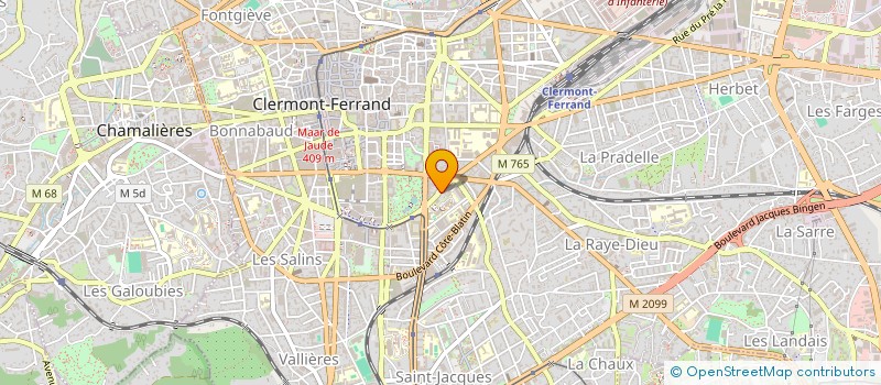 localisation de l'entreprise LA CLE DANS LA CHAUSSURE  CLERMONT-FERRAND