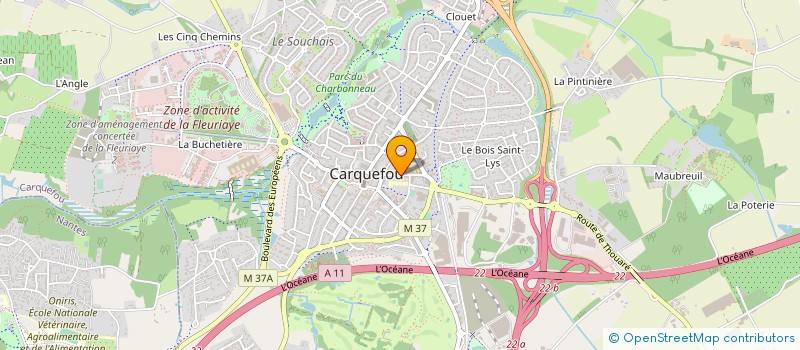 localisation de l'entreprise LA CLE DE L'AMOUR à CARQUEFOU