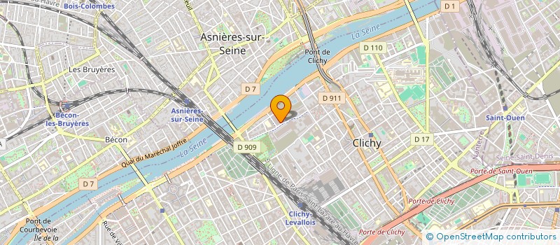 localisation de l'entreprise LA CLE DE L'AUDITION à CLICHY