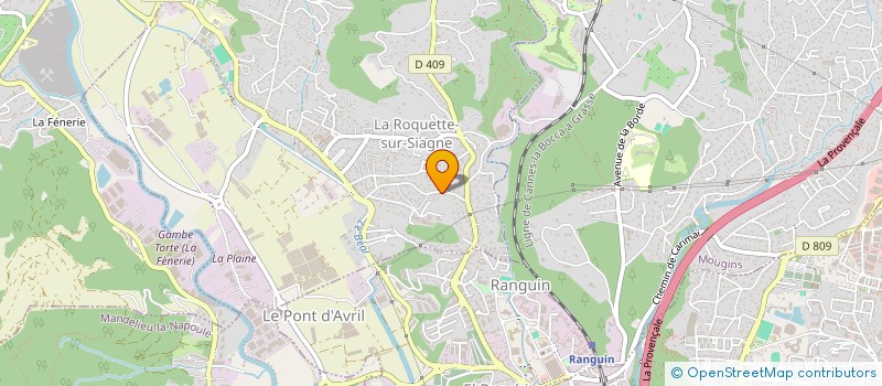 localisation de l'entreprise LA CLE DE LIS à LA ROQUETTE-SUR-SIAGNE