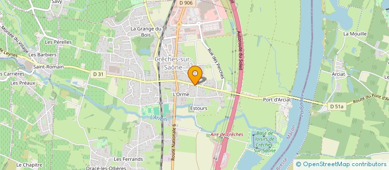 localisation de l'entreprise LA CLE DE SAONE  CRECHES-SUR-SAONE