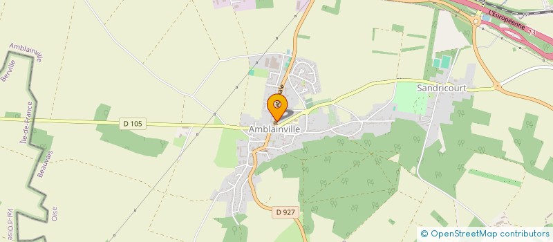 localisation de l'entreprise LA CLE DE SOL  AMBLAINVILLE