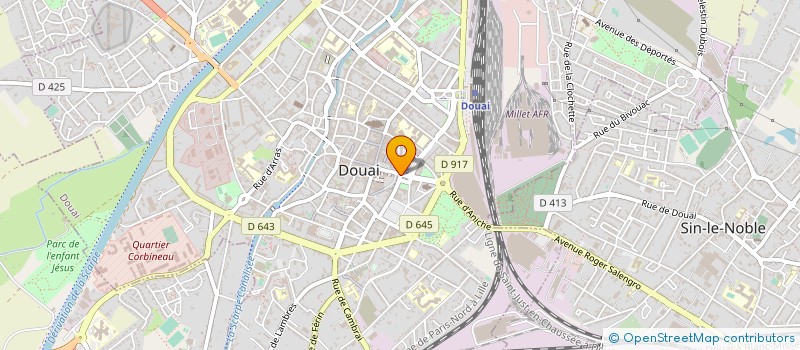 localisation de l'entreprise LA CLE DE SOL à DOUAI