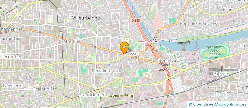 localisation de l'entreprise LA CLE DE VOUTE  VILLEURBANNE