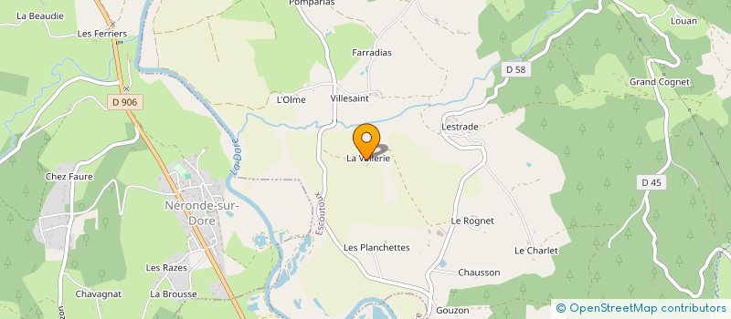 localisation de l'entreprise LA CLE DES BOIS  ESCOUTOUX