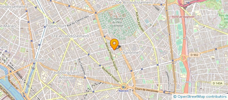 localisation de l'entreprise LA CLE DES BOIS à PARIS