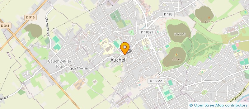 localisation de l'entreprise LA CLE DES CAMPS  AUCHEL