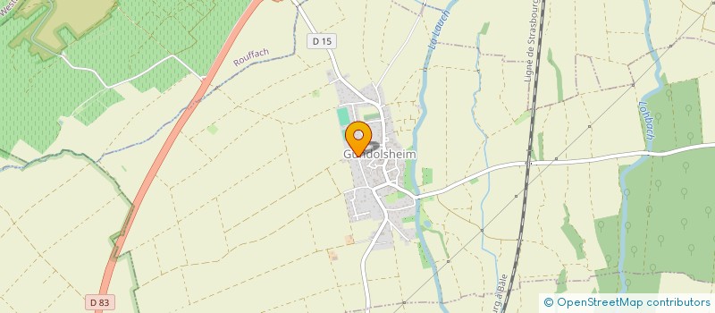 localisation de l'entreprise LA CLE DES CHAMPS  GUNDOLSHEIM