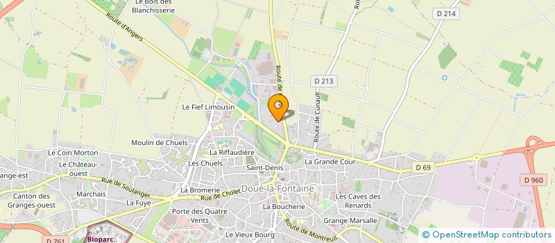 localisation de l'entreprise LA CLE DES CHAMPS  DOUE-EN-ANJOU