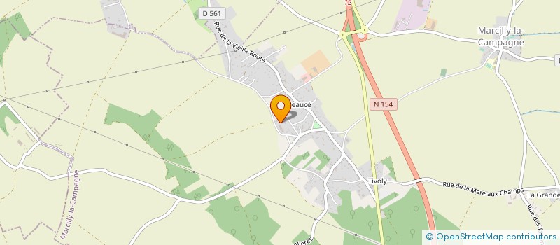 localisation de l'entreprise LA CLE DES CHAMPS  MARCILLY-LA-CAMPAGNE