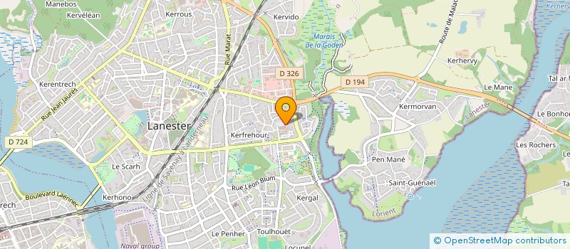 localisation de l'entreprise LA CLE DES CHAMPS  LANESTER