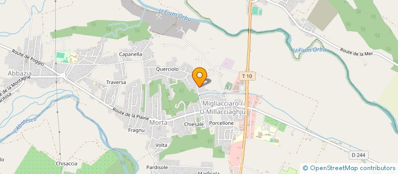 localisation de l'entreprise LA CLE DES CHAMPS à PRUNELLI-DI-FIUMORBO