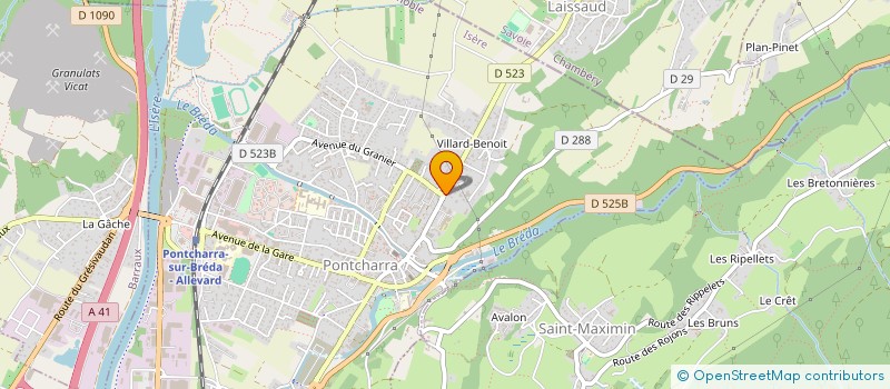 localisation de l'entreprise LA CLE DES CHAMPS à PONTCHARRA