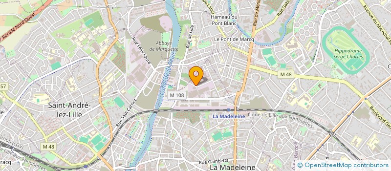 localisation de l'entreprise LA CLE DES CHAMPS à LA MADELEINE