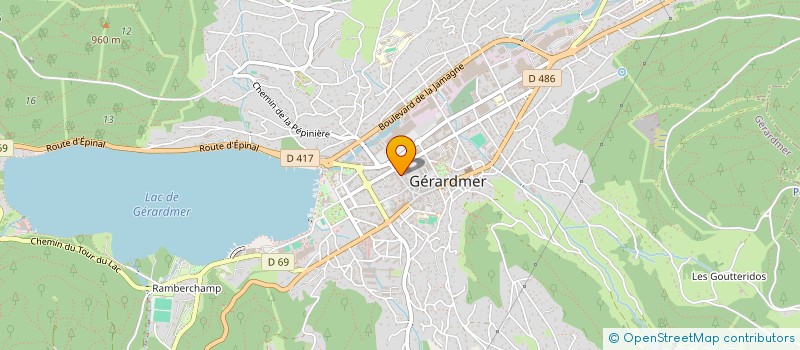 localisation de l'entreprise LA CLE DES CHAMPS à GERARDMER
