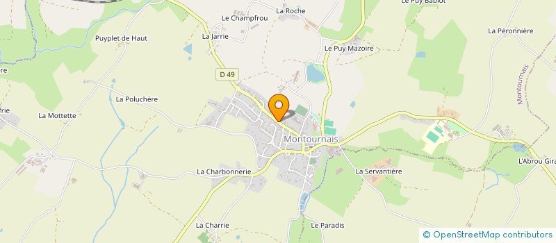 localisation de l'entreprise LA CLE DES CHAMPS  MONTOURNAIS