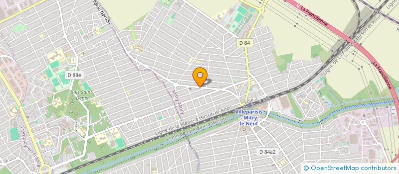 localisation de l'entreprise LA CLE DES CHAMPS  MITRY-MORY