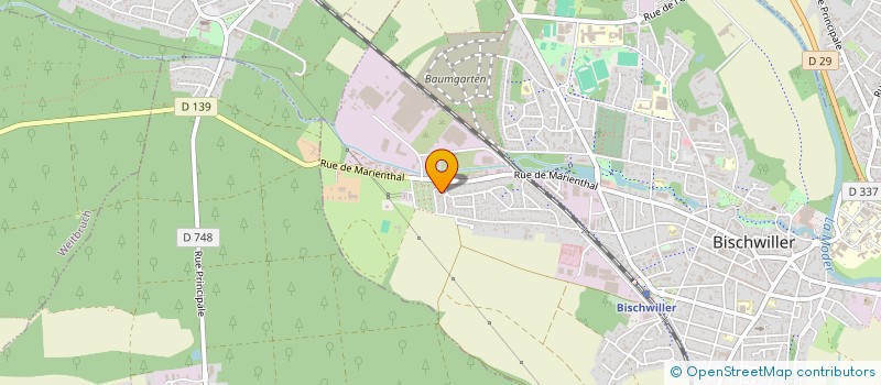 localisation de l'entreprise LA CLE DES CHAMPS DES CHERUBINS à BISCHWILLER