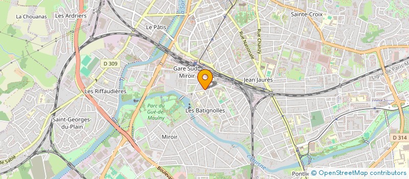 localisation de l'entreprise LA CLE DES CHANTS  LE MANS