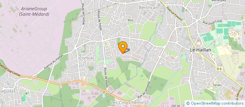 localisation de l'entreprise LA CLE DES CHANTS  SAINT-MEDARD-EN-JALLES