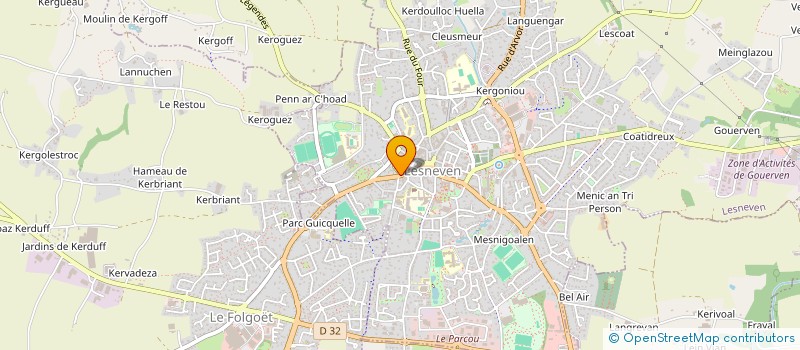 localisation de l'entreprise LA CLE DES CHANTS à PLOUDANIEL