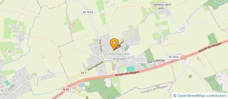 localisation de l'entreprise LA CLE DES CHANTS  FOURNES-EN-WEPPES