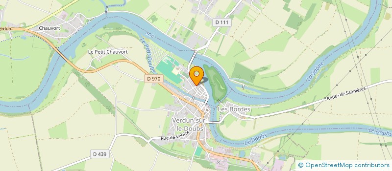 localisation de l'entreprise LA CLE DES CHANTS à VERDUN-SUR-LE-DOUBS