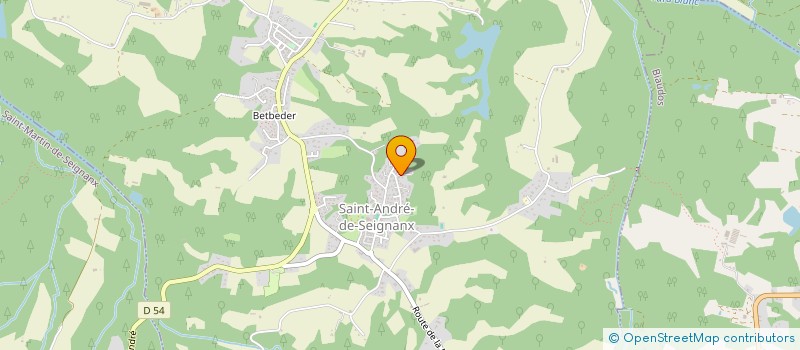 localisation de l'entreprise LA CLE DES CHANTS ASSOCIATION VOCALE ET MUSICALE LA CLE DES CHANTS  SAINT-MARTIN-DE-SEIGNANX