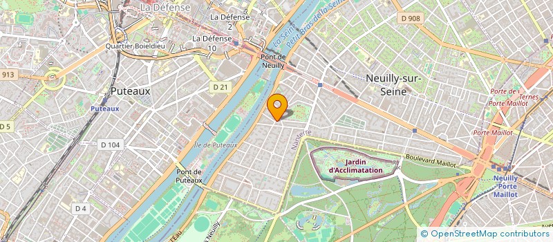 localisation de l'entreprise LA CLE DES EVENEMENTS à NEUILLY-SUR-SEINE