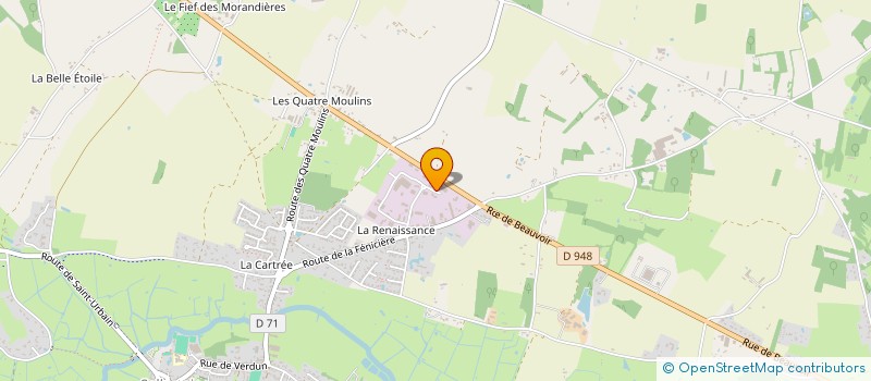 localisation de l'entreprise LA CLE DES MARAIS à SALLERTAINE