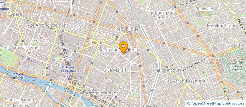 localisation de l'entreprise LA CLE DES MIRACLES à PARIS