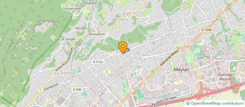 localisation de l'entreprise LA CLE DES NEIGES  CORENC