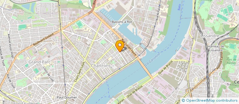 localisation de l'entreprise LA CLE DES ONDES à BORDEAUX