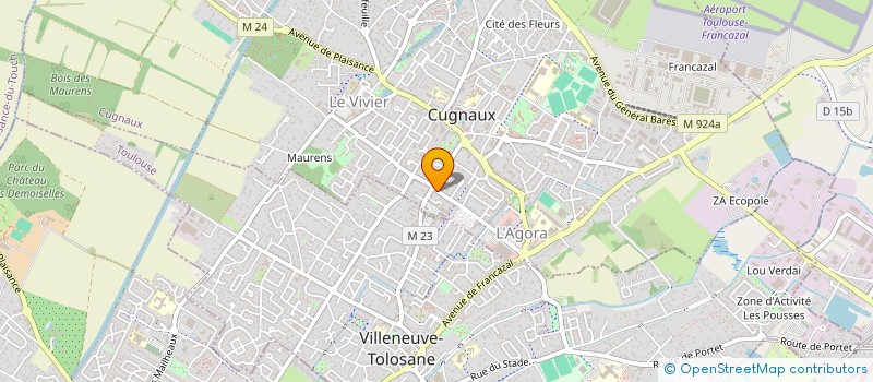 localisation de l'entreprise LA CLE DES PAINS à CUGNAUX