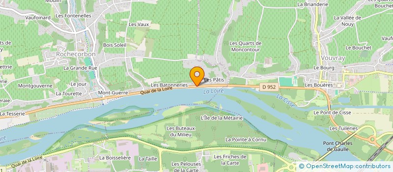 localisation de l'entreprise LA CLE DES ROCHES  ROCHECORBON