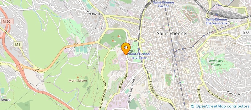 localisation de l'entreprise LA CLE DES SOLS à SAINT-ETIENNE