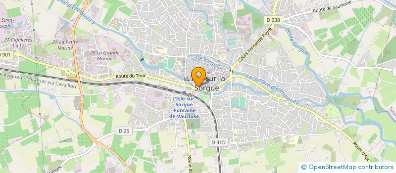 localisation de l'entreprise LA CLE DU LUBERON à L'ISLE-SUR-LA-SORGUE
