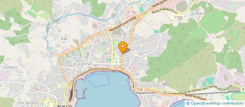 localisation de l'entreprise LA CLE DU NETTOYAGE à AJACCIO