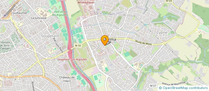 localisation de l'entreprise LA CLE FRANCAISE  BALMA