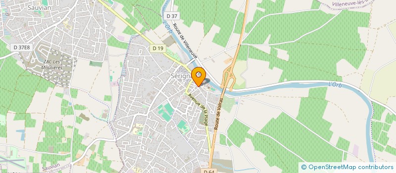 localisation de l'entreprise LA CLE IMMO SAUVIAN  SAUVIAN