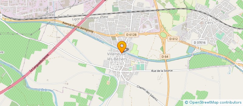 localisation de l'entreprise LA CLE IMMO VILLENEUVE à VILLENEUVE-LES-BEZIERS