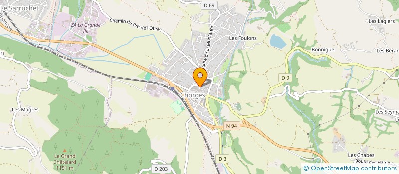 localisation de l'entreprise LA CLE INFORMATIQUE  CHORGES