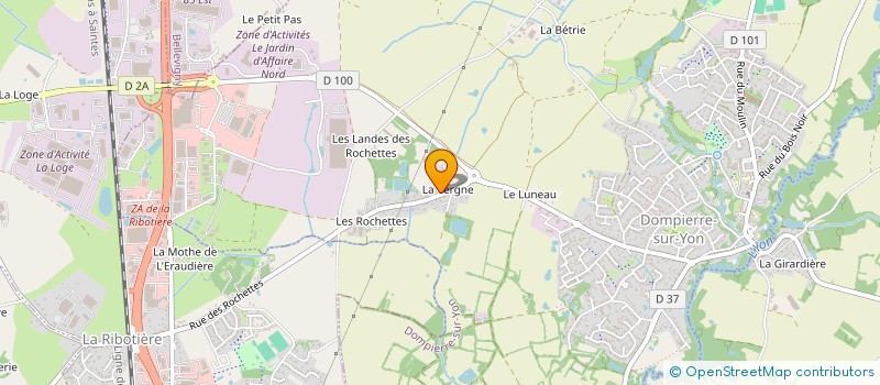 localisation de l'entreprise LA CLE PAIE  DOMPIERRE-SUR-YON