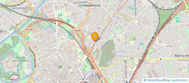 localisation de l'entreprise LA CLE POUR L'INFORMATIQUE à LA MADELEINE