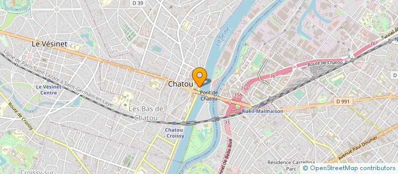 localisation de l'entreprise LA CLE RAPIDE à CHATOU