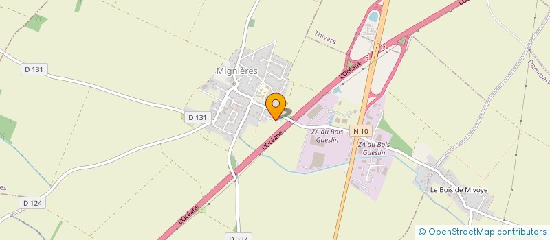 localisation de l'entreprise LA CLE SANITAIRE à MIGNIERES