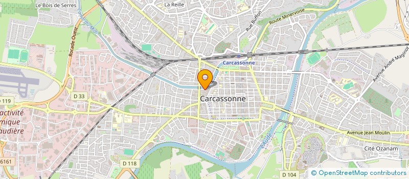 localisation de l'entreprise LA CLEF à CARCASSONNE