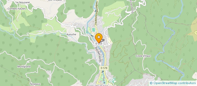 localisation de l'entreprise LA CLEF D'OR à VALS-LES-BAINS